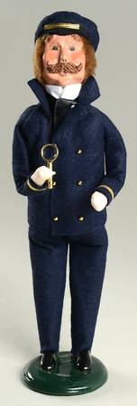 Seafaring Carolers Sea Captain With Magnifying Glass - No Box