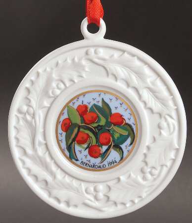 Bernadaud Christmas Ornament 1994-Holly & Wisemen - Boxed