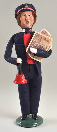 Salvation Army Man With Bell & War Cries - No Box by Byers' Choice Ltd