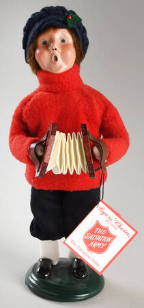 Salvation Army Boy With Squeeze Box - Accordion - No Box