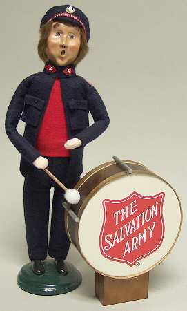 Salvation Army Man With Bass Drum - No Box