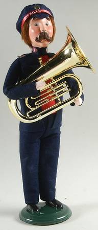 Salvation Army Man With Tuba-Mustache - No Box