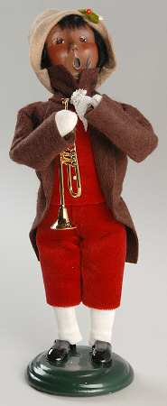 African American Carolers Victorian Boy-Musician Family - No Box