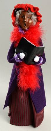 Red Hat Society Red Hat Lady W/ Songbook - African Ameri - No Box
