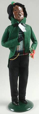 African American Carolers Man With Bell - No Box