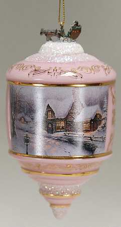 Thomas Kinkades Heirloom Glass Ornaments Olde Porterfield Gift-Shoppe - No Box
