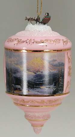 Thomas Kinkades Heirloom Glass Ornaments Warmth Of Home - No Box
