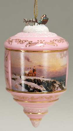 Thomas Kinkades Heirloom Glass Ornaments Block Island  - No Box