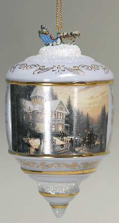 Thomas Kinkades Heirloom Glass Ornaments Victorian Christmas - No Box