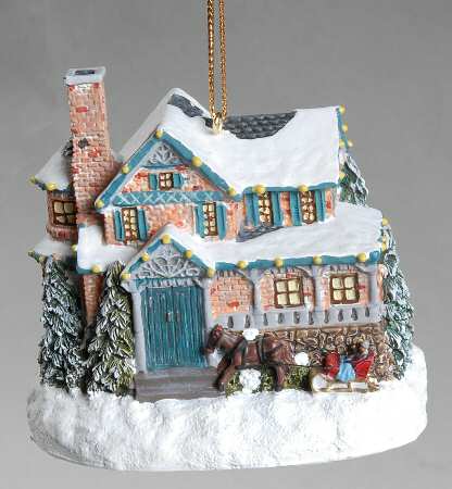 Thomas Kinkades Winter Memories Moonlit Sleigh Ride - No Box