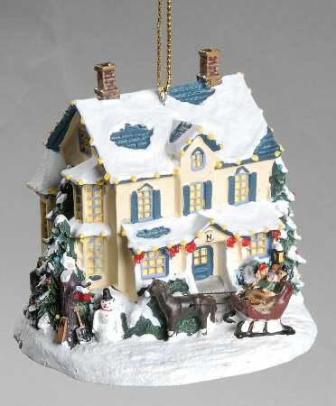 Thomas Kinkades Winter Memories Home For The Holidays - No Box