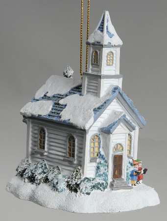 Thomas Kinkades Winter Memories St Nicholas Church - No Box