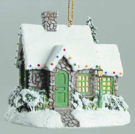Thomas Kinkades Winter Memories Evening Glow - No Box