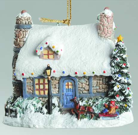 Thomas Kinkades Winter Memories Stonehearth Hutch - No Box