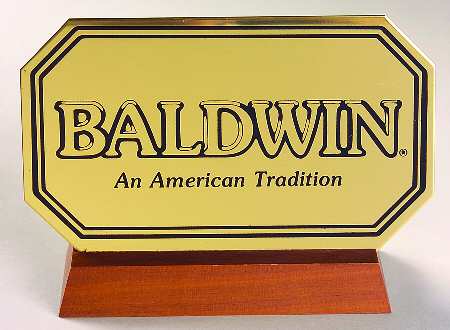 Advertising Signs by Baldwin Brass
