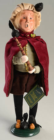 Twelve Days of Christmas Carolers Man With Four Calling Birds - No Box