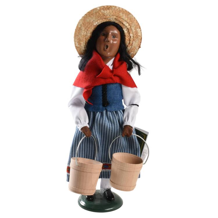 Twelve Days of Christmas Carolers Eight Maids-A-Milking African American - No Box