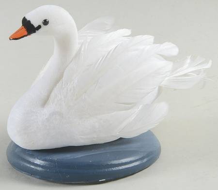 Twelve Days of Christmas Carolers Swimming Swan - No Box