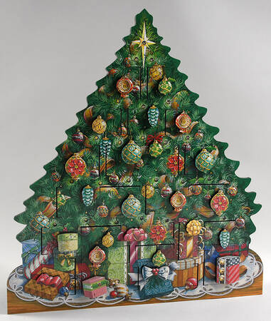 Traditions Advent Calendars Musical Tree With Working Lights - Boxed
