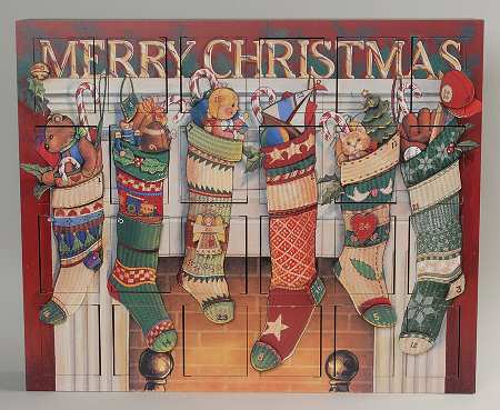 Traditions Advent Calendars Stockings Calendar - Boxed