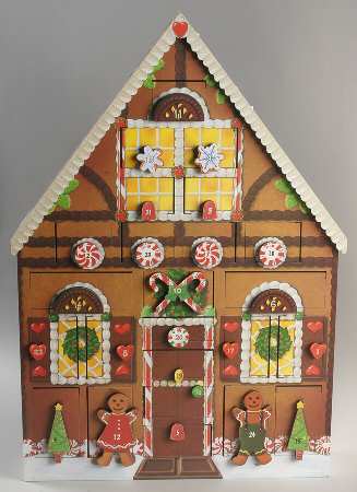 Traditions Advent Calendars Gingerbread House Calendar - Boxed