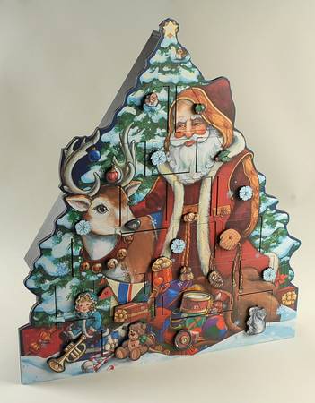 Traditions Advent Calendars Woodland Santa - With Box