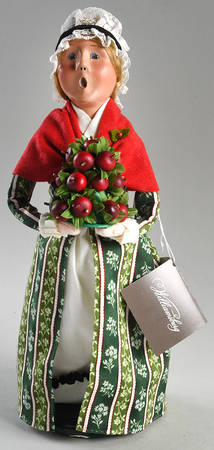 Williamsburg Woman With Applecone-Green Dress - No Box