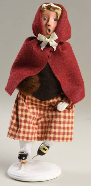 Williamsburg Colonial Girl Skating - No Box