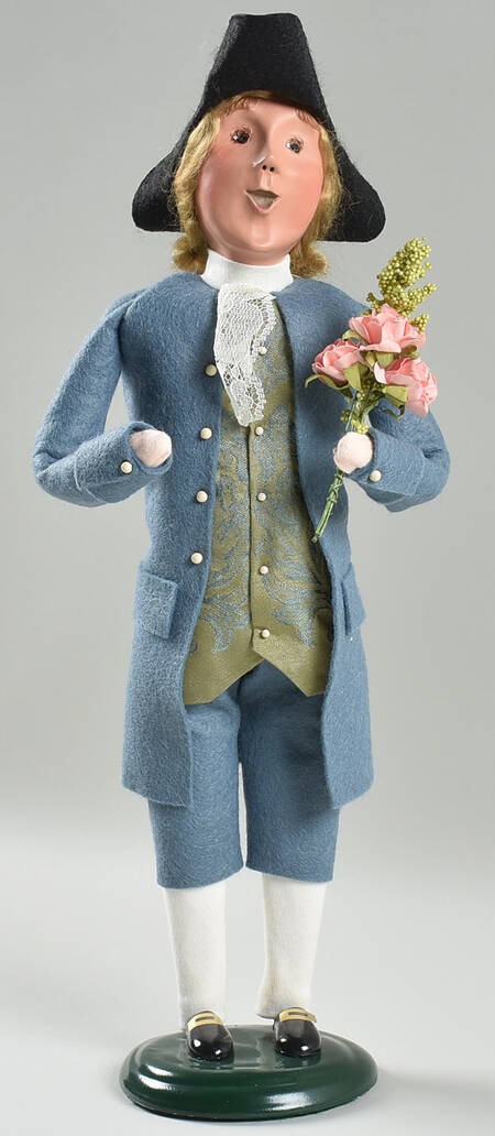 Williamsburg Colonial Man W/Flowers - No Box