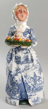 Williamsburg Colonial Woman With Cookie Tower - No Box