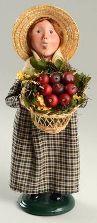 Williamsburg Harvest Girl With Basket Of Apples - No Box