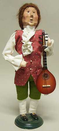 Williamsburg Tavern Musician-Man With Mandolin - No Box