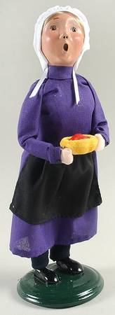 Amish Collection Girl With Cherry Tart-Pie-Purple - No Box