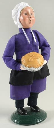Amish Collection Girl With Pie - Purple - No Box