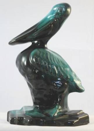 Blue Mountain Pottery Figurines Pelican-Green - No Box