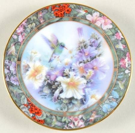 Hummingbird Treasury-Mini Plates Broad-Billed Hummingbird - No Box