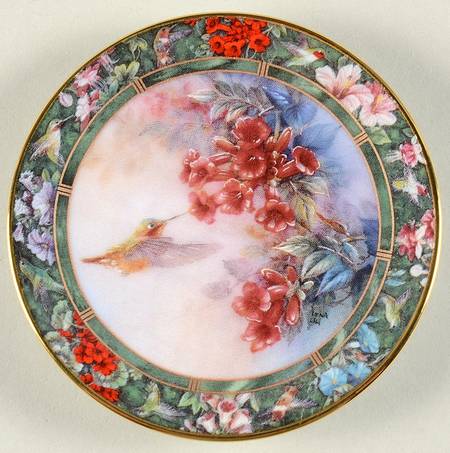 Hummingbird Treasury-Mini Plates Allen's Hummingbird - No Box