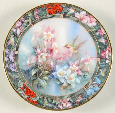 Hummingbird Treasury-Mini Plates Calliope Hummingbird - No Box