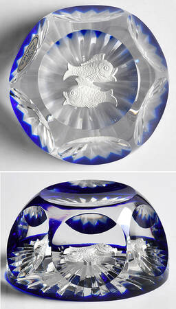 Zodiac Pisces - Star Cut Bottom - Boxed