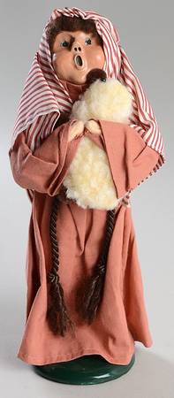 Children's Pageant Nativity Shepherd With Lamb-Rose Robe - No Box