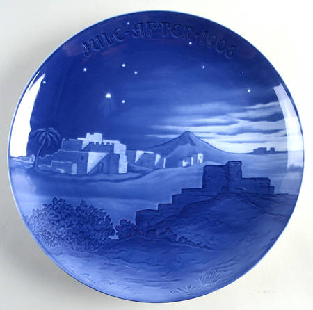 Bing & Grondahl Large Christmas Plate Bethlehem - No Box