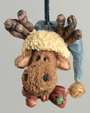 Wee Folkstone Collection Jingle Mooselbeary-Ornament - Boxed