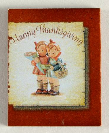 Hummel Seasons of Joy Calendar Happy Thanksgiving-Tile - No Box