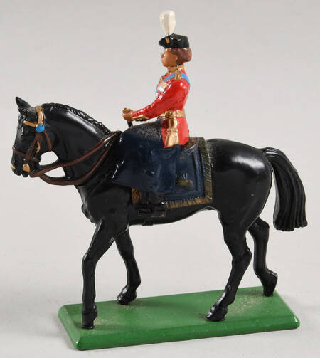 Die Cast Models Queen Elizabeth-Mounted;With Base - No Box