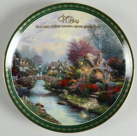Thomas Kinkade's Land of Wonder Lamplight Bridge - No Box