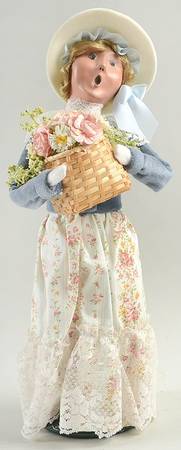 Mother's Day Mother With Flower Bouquet Basket - No Box