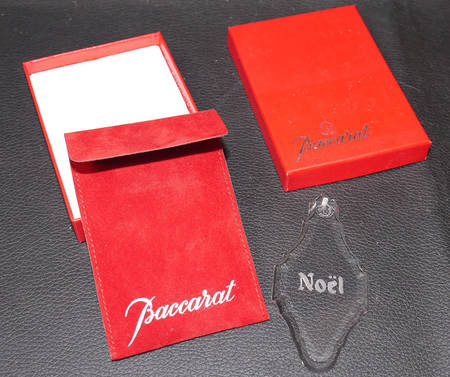 Baccarat Ornaments Noel-Pendant - Boxed
