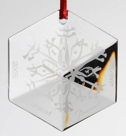Baccarat Ornaments Unicef 2005 - Boxed