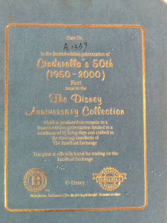 Disney Anniversary Collection Cinderella's 50th - No Box