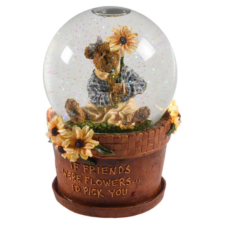 Folkstone Waterglobes Susan-If Friends Were Flowers I'd Pick - Boxed